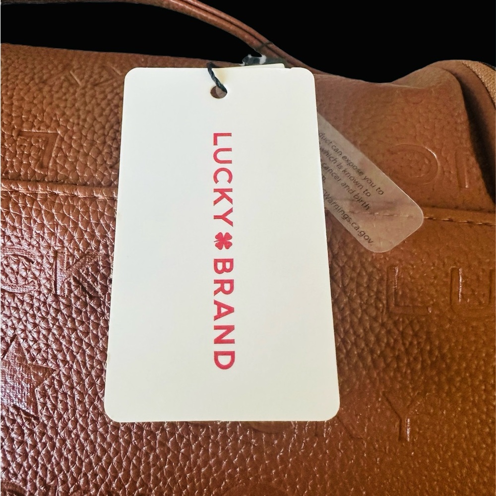 NWT Lucky Brand Black/Brown Cow Print Bags His and Hers x2 - Picture 7 of 10